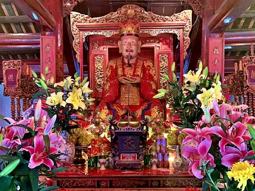 altar in the Temple Of Literature in Hanoi in Vietnam