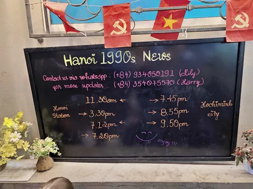 Hanoi Train Street in Vietnam