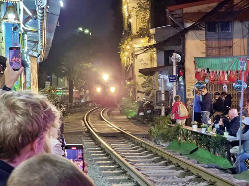 Hanoi Train Street in Vietnam
