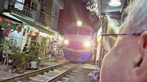 Hanoi Train Street in Vietnam