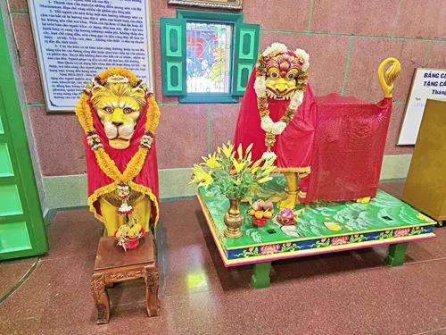 photo of the interior of Mariamman Hindu Temple in Ho Chi Minh City in Vietnam