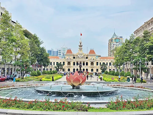 Photo of Nguyen Hue Walking Street in Ho Chi Minh City in Vietnam