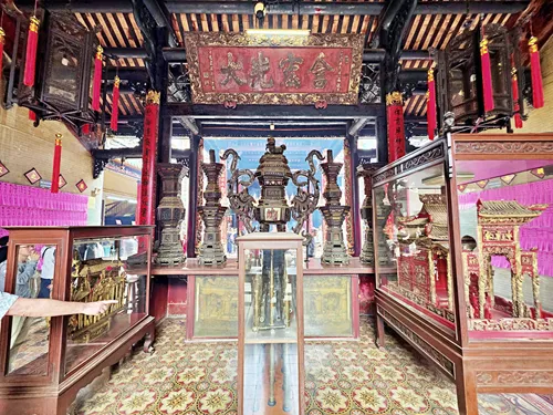 interior of Thien Hau Temple in Ho Chi Minh City in Vietnam