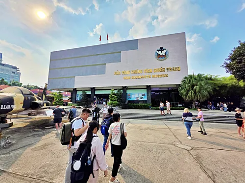 photo of the exterior of the War Remnants Museum in Ho Chi Minh City in Vietnam