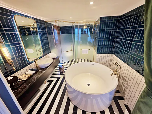 photo of a bathroom in the Bel Marina Hoi An Resort in Vietnam