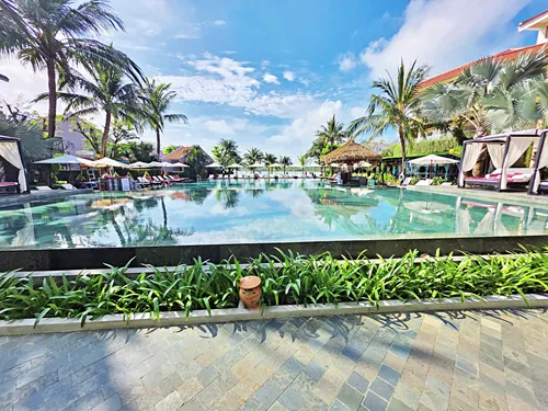 photo of the ground floor pool in the Bel Marina Hoi An Resort in Vietnam