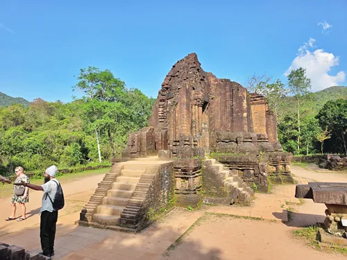 photo of structure G1 – Kalan (Main Sanctuary Tower) at My Son Sanctuary near Hoi An in Vietnam