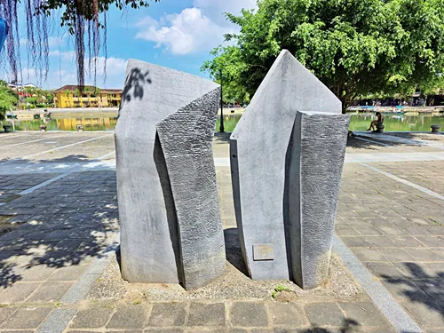 statue at Hoi An Sculpture Promenade in Vietnam