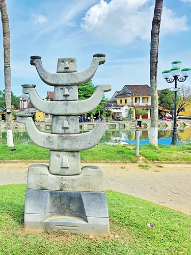 statue at Hoi An Sculpture Promenade in Vietnam
