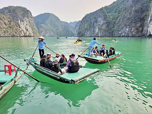 Dark and Bright Cave Excursion on a Lan Ha Bay Cruise in Vietnam