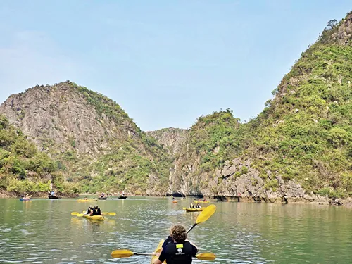Dark and Bright Cave Excursion on a Lan Ha Bay Cruise in Vietnam