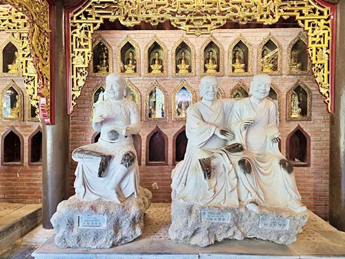 Corridor of Arhats at Bai Dinh Pagoda in Ninh Binh in Vietnam in Vietnam
