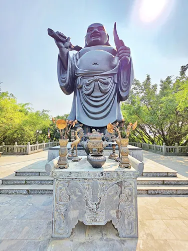 Tượng Phật Di Lặc (Maitreya Buddha Statue) at Bai Dinh Pagoda in Ninh Binh in Vietnam in Vietnam