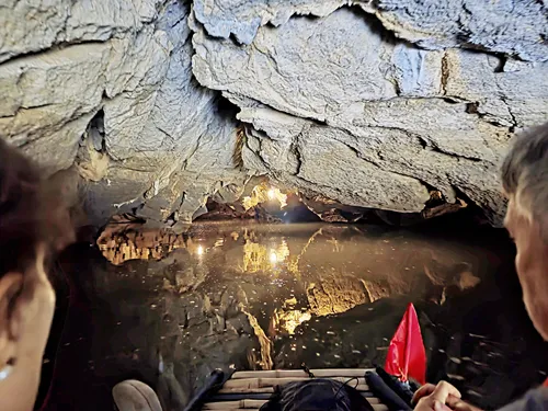 Hang Sáng (Bright Cave) on Route 1 of the Trang An Boat near Ninh Binh in Vietnam